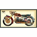 Empire Art Direct Holy Harley - Dimensional Art Collage Hand Signed by Alex Zeng Framed Graphic Wall Art EM100269